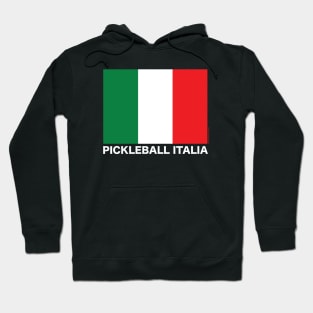 Pickleball Italia Flag - White Lettering Hoodie